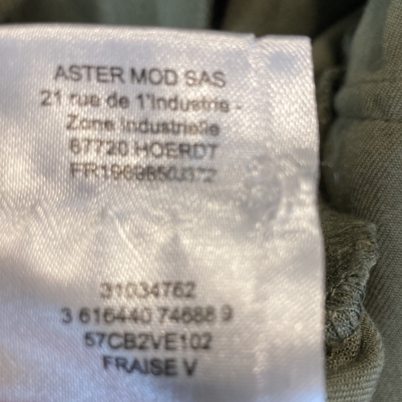 Khaki Green Military Style Overall Shirt Jacket Size 8 10 - Picture 4 of 5